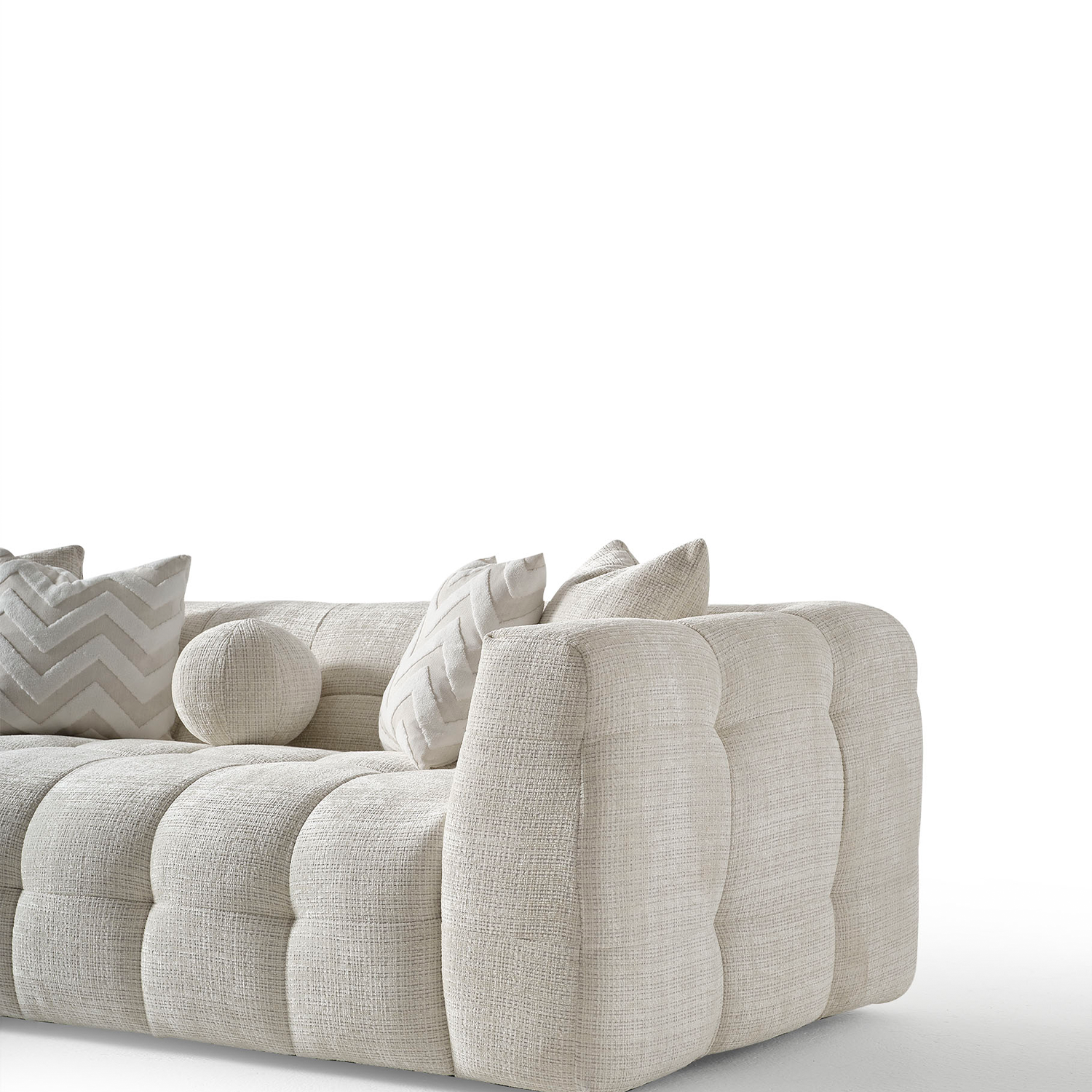 Amsterdam Üçlü Kanepe - Krem