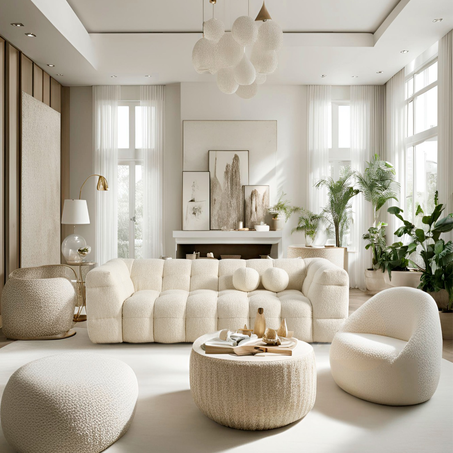 Amsterdam Üçlü Kanepe - Bej