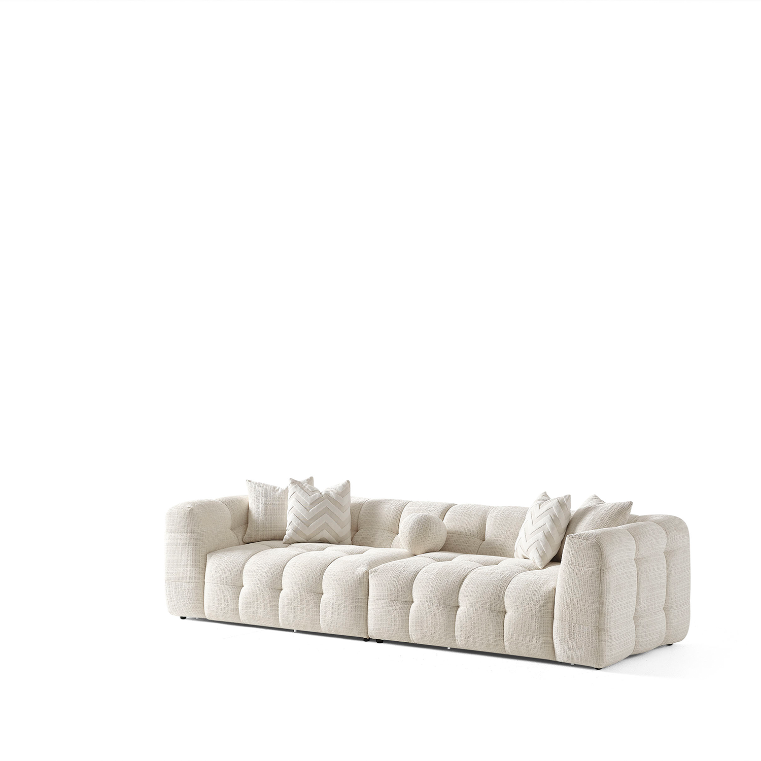 Amsterdam Dörtlü Kanepe - Krem