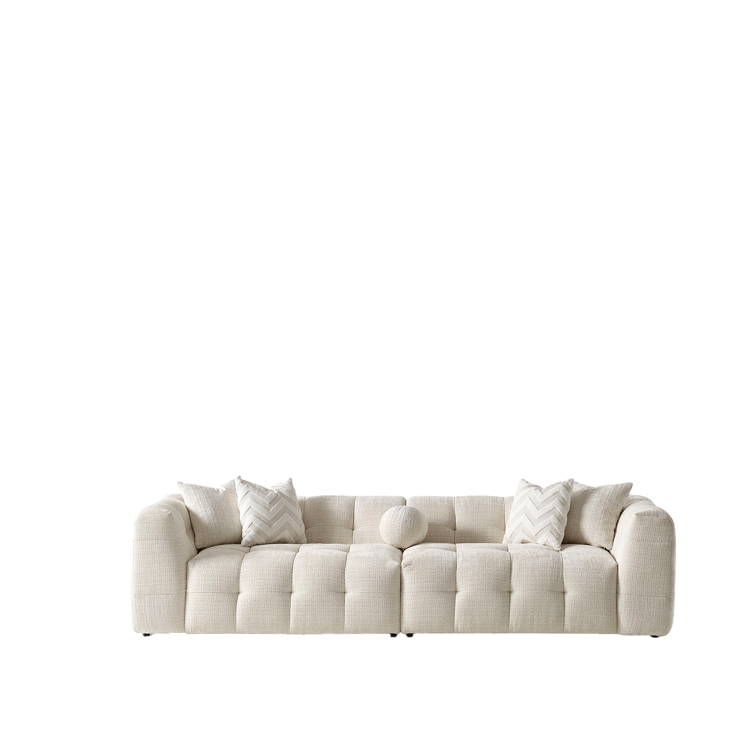 Amsterdam Dörtlü Kanepe - Krem