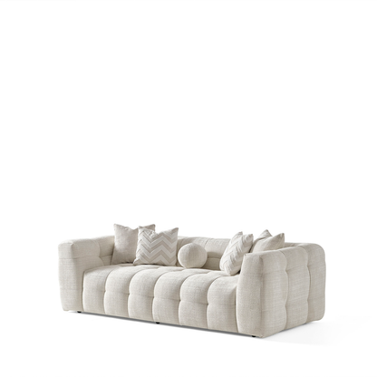 Amsterdam Üçlü Kanepe - Krem