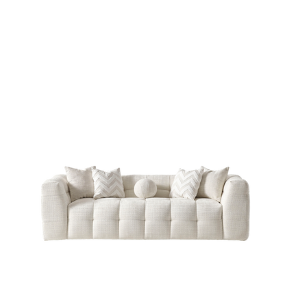 Amsterdam Üçlü Kanepe - Krem