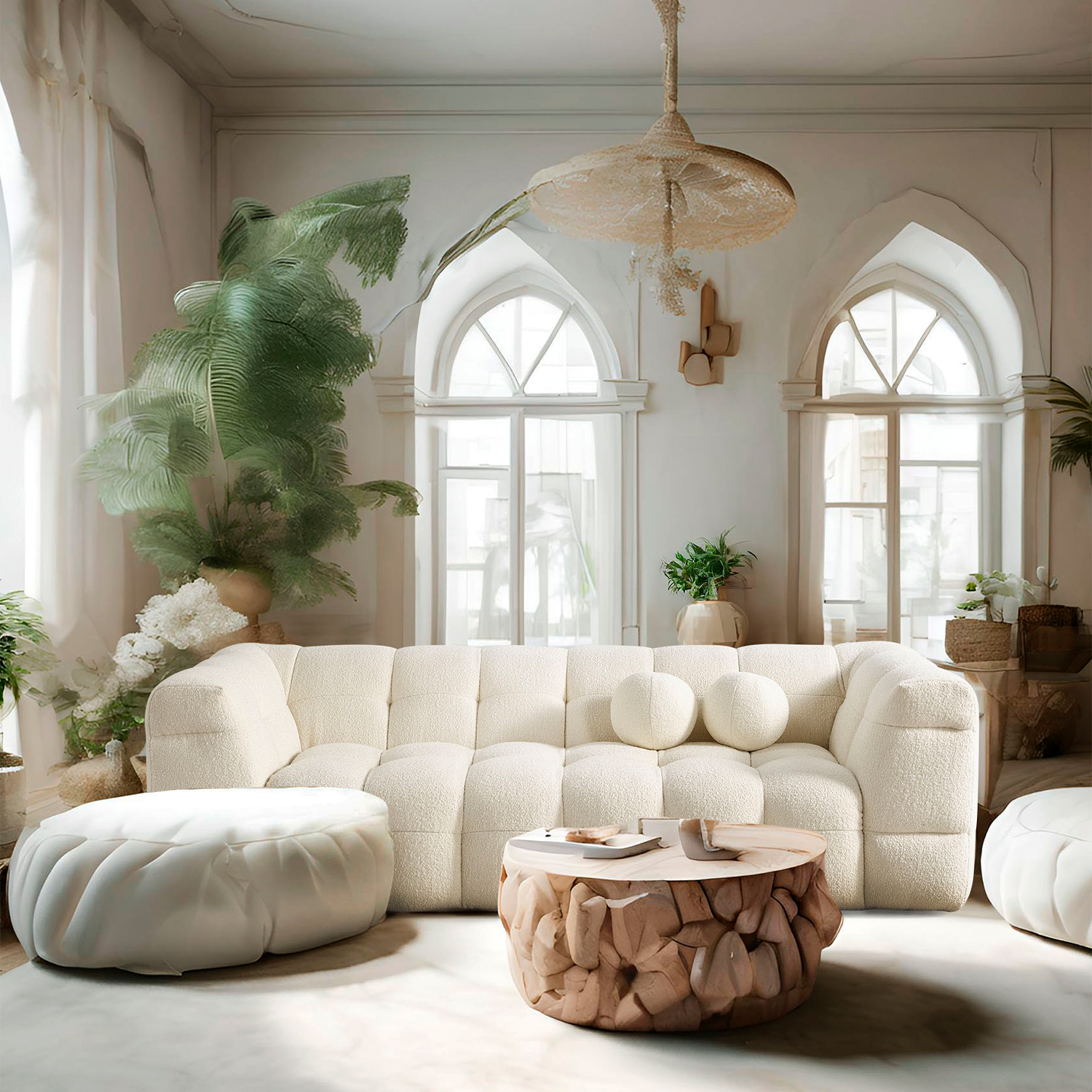 Amsterdam Üçlü Kanepe - Bej