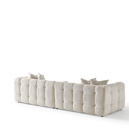 Amsterdam Dörtlü Kanepe - Krem