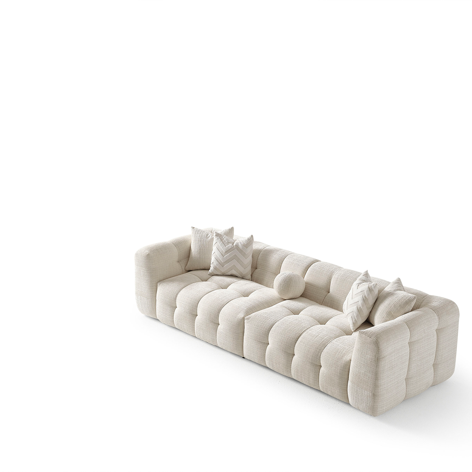 Amsterdam Dörtlü Kanepe - Krem