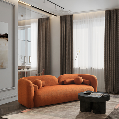 Bodrum Üçlü Kanepe - Kiremit