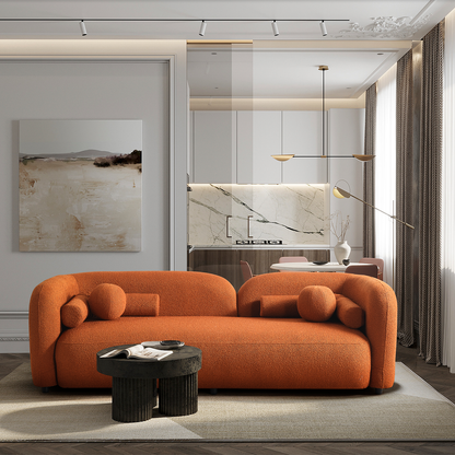 Bodrum Üçlü Kanepe - Kiremit