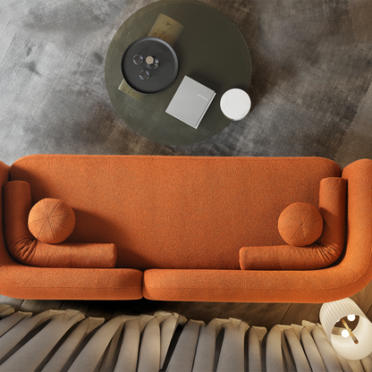 Bodrum Üçlü Kanepe - Kiremit