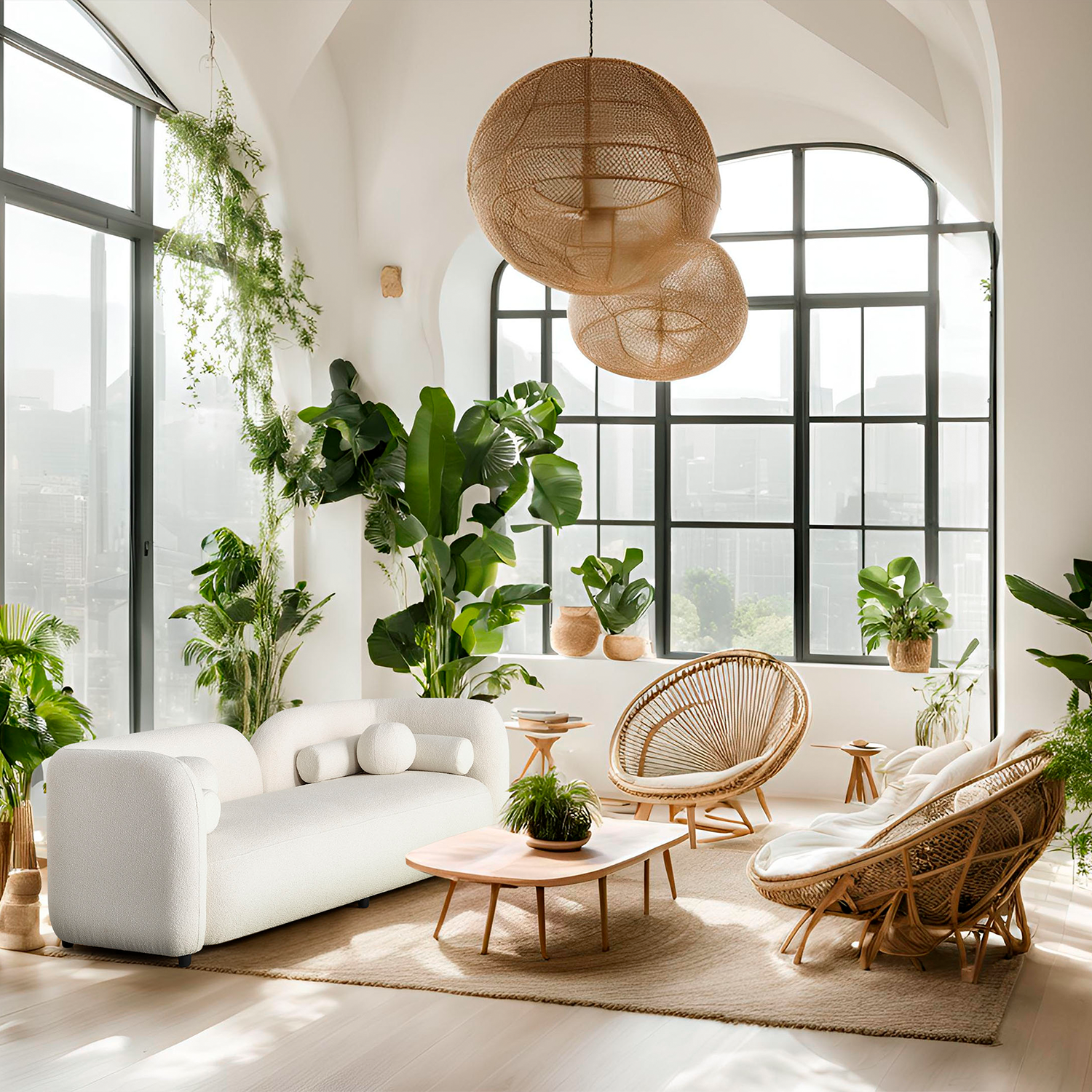 Bodrum Üçlü Kanepe - Krem