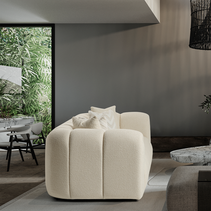 London Üçlü Kanepe - Bej