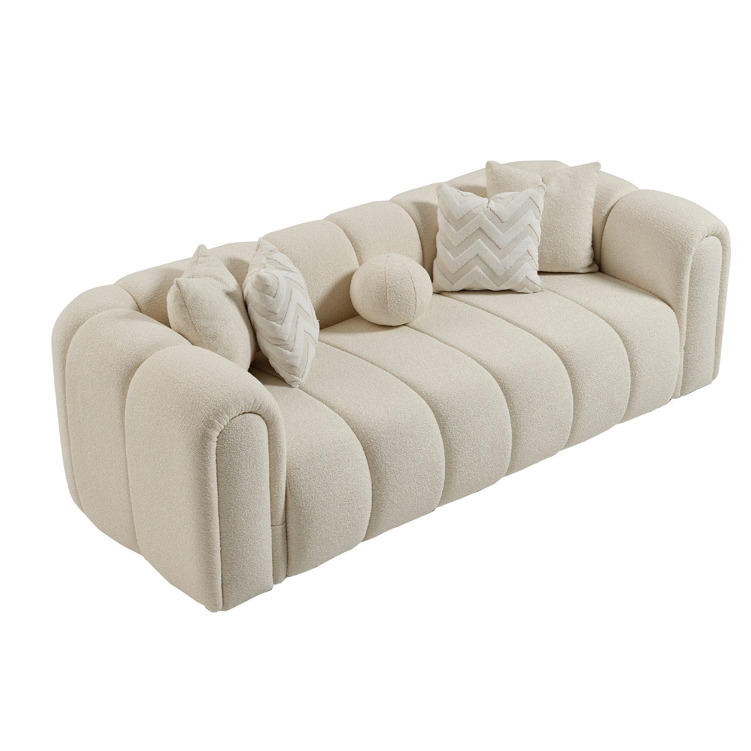 London Üçlü Kanepe - Bej