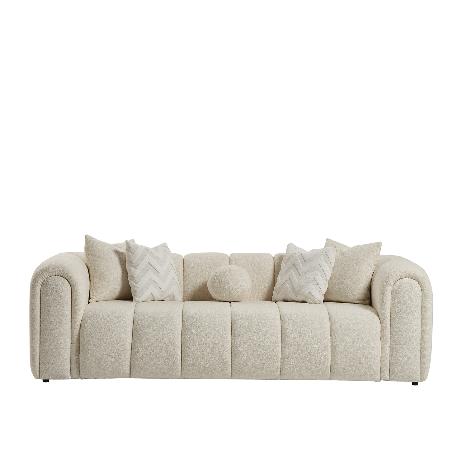 London Üçlü Kanepe - Bej