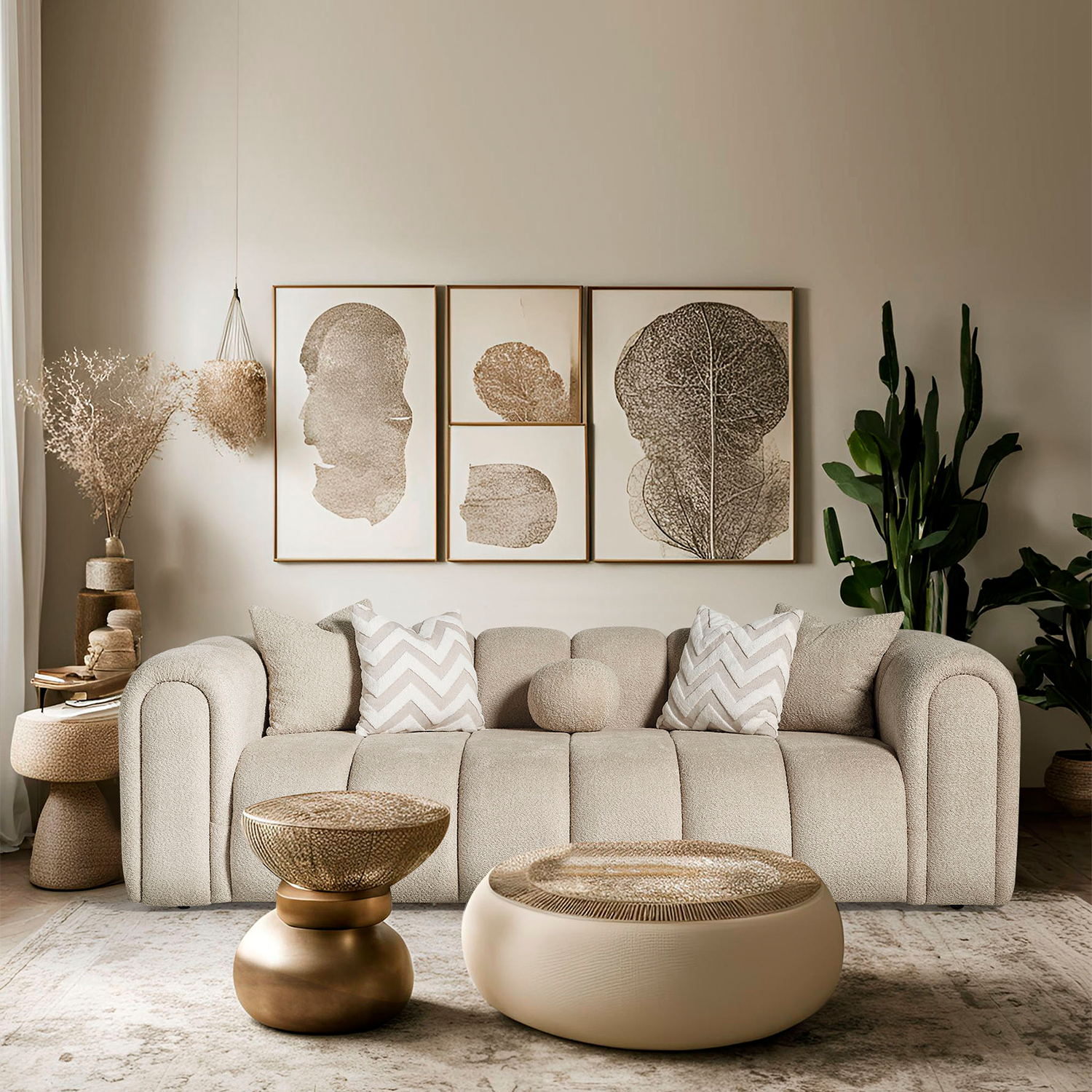 London Üçlü Kanepe - Vizon