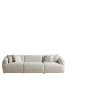 Porto Üçlü Kanepe - Krem