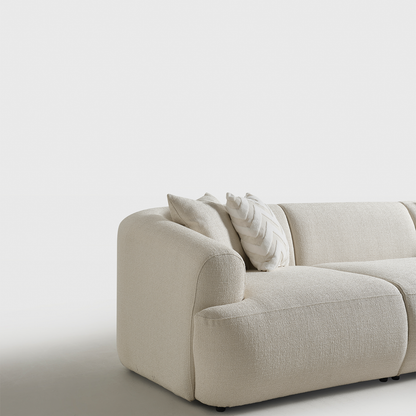 Porto Üçlü Kanepe - Krem