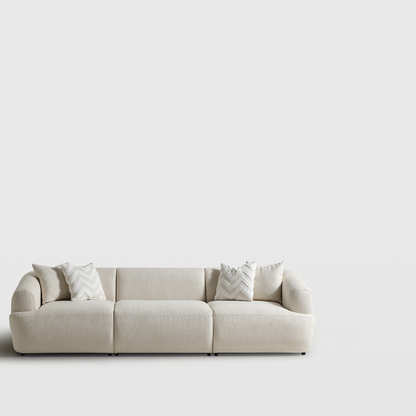 Porto Üçlü Kanepe - Krem