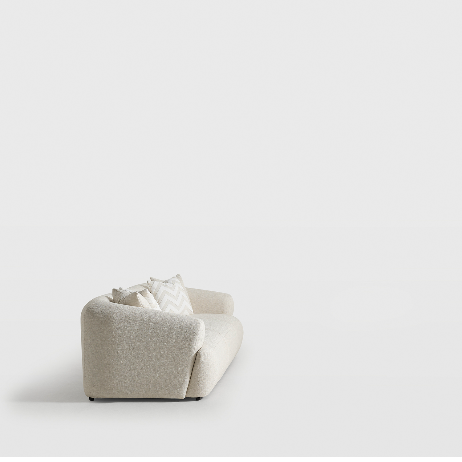 Porto Üçlü Kanepe - Krem