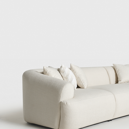 Porto Üçlü Kanepe - Krem