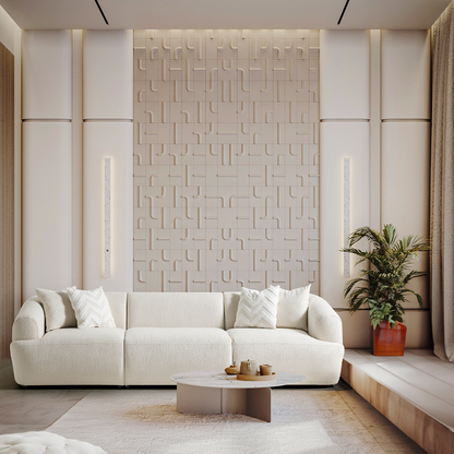 Porto Üçlü Kanepe - Krem